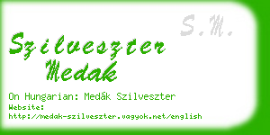 szilveszter medak business card